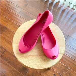 Melissa Flat Shoes Hot Pink